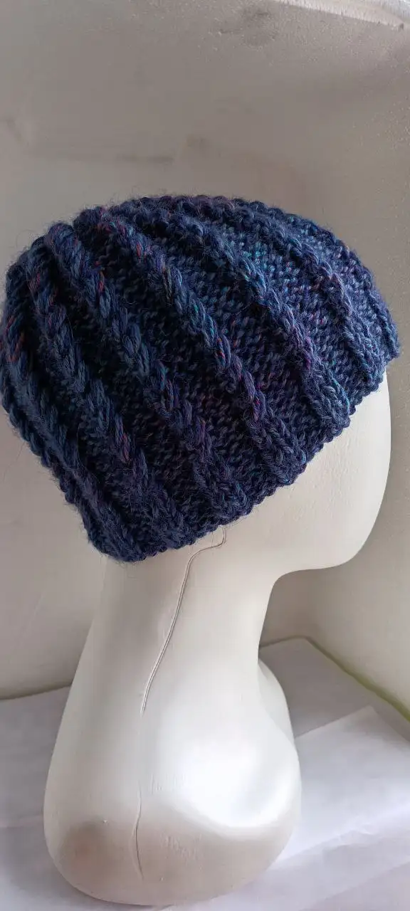 Шапочка ручной работы из шерсти с мохером - Головные уборы (Одежда) в Люберцы