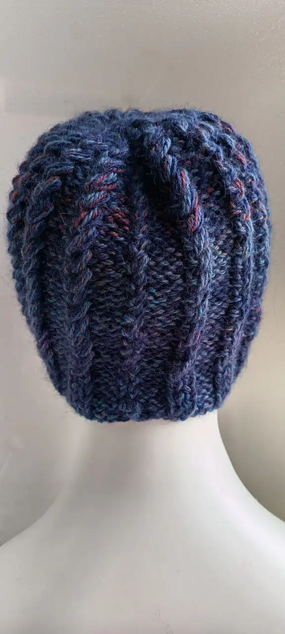 Шапочка ручной работы из шерсти с мохером - Головные уборы (Одежда) в Люберцы