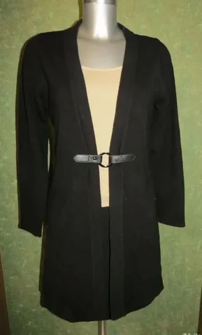 Кардиган шерстяной б/у размер 46(M) черный - частное объявление в Люберцы