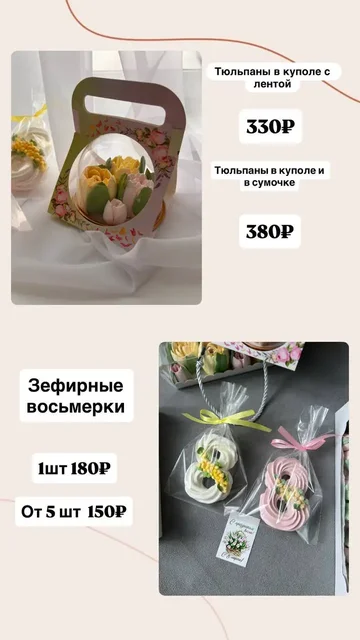 Сладкие тюльпаны к 8 марта - Подарки в Некрасовка