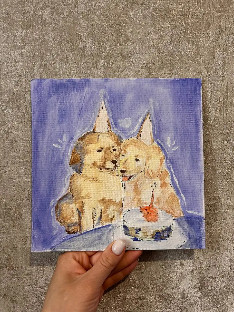 Картина акрилом ручной работы на холст 20х20 см - Картины (Хобби и отдых) в Люберцы