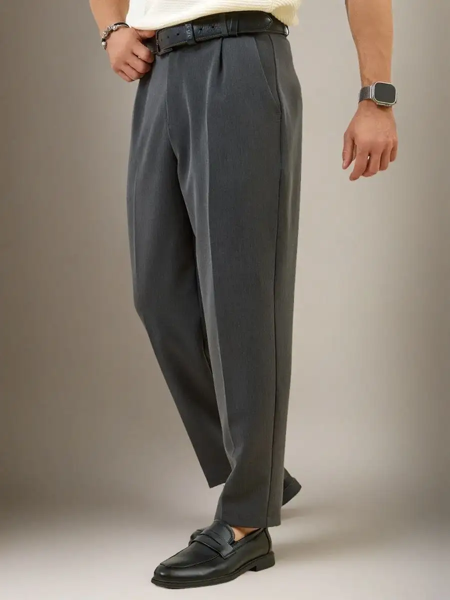 Мужские брюки бананы из костюмной ткани - Мужская одежда (Одежда) в Люберцы