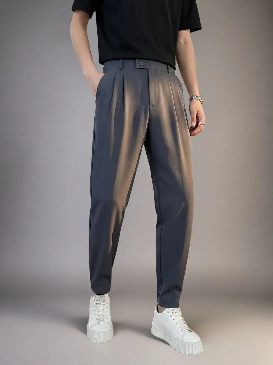 Мужские брюки бананы из костюмной ткани - Мужская одежда (Одежда) в Люберцы