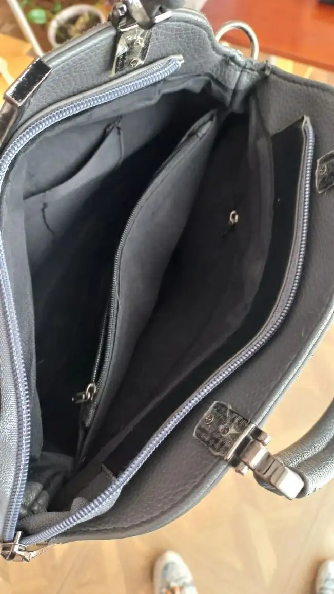 Женская замшевая сумка темно-серого цвета - Сумки (Одежда) в Люберцы