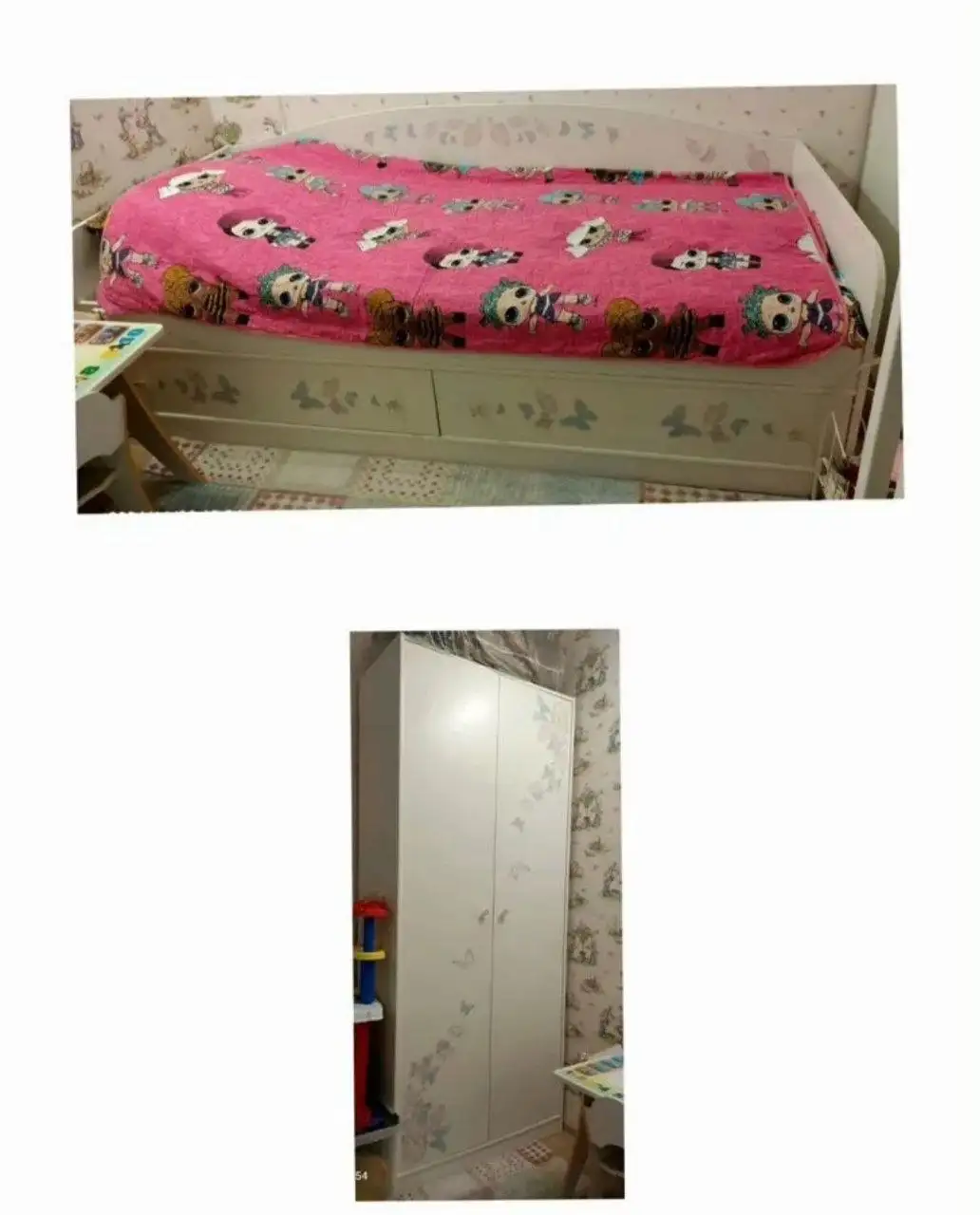 Комплект детской мебели: кровать и шкаф с матрасом - мебель (Товары для детей) в Люберцы