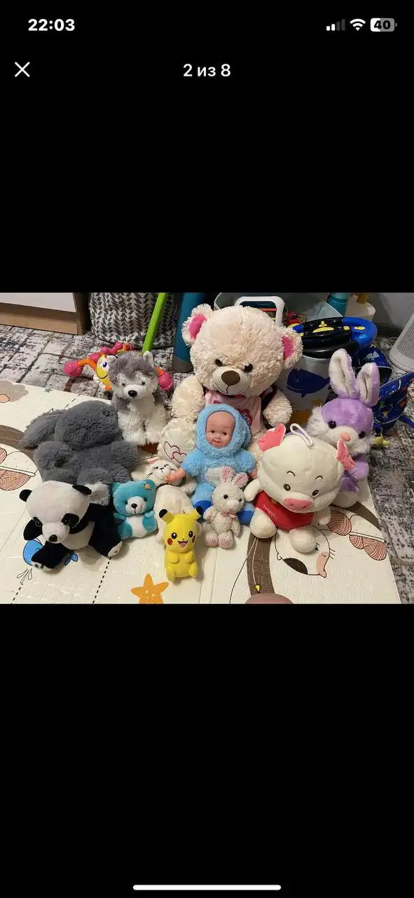 Мягкие игрушки два больших пакета - Товары для детей в Люберцы