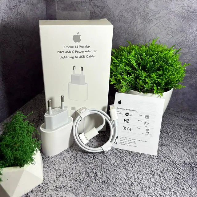 Зарядное устройство Блок Apple 20W + Кабель Lightning - Зарядные устройства в Красноярск