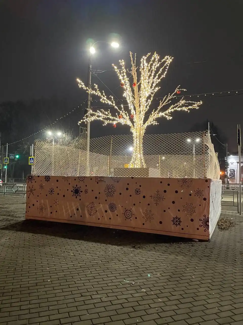 Новогодняя красота за забором