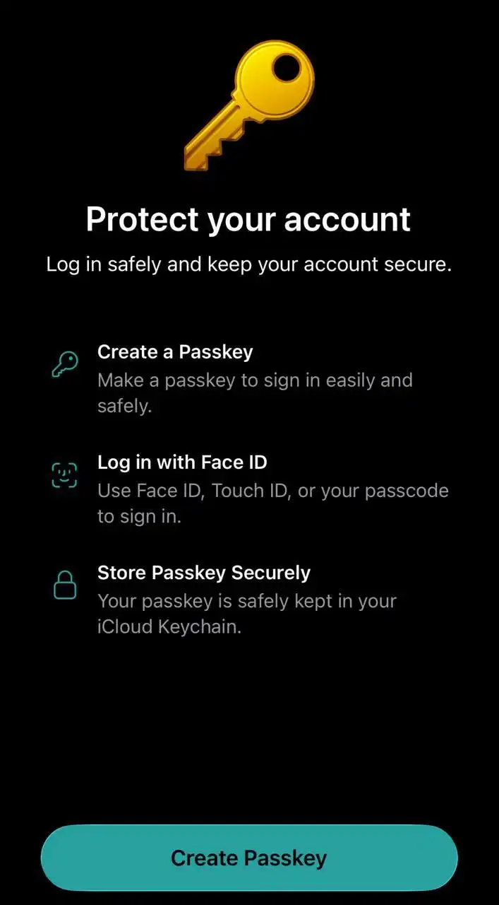 Защита Telegram с помощью Passkey на iPhone