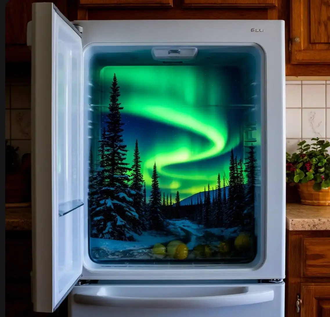 День северного сияния в холодильнике