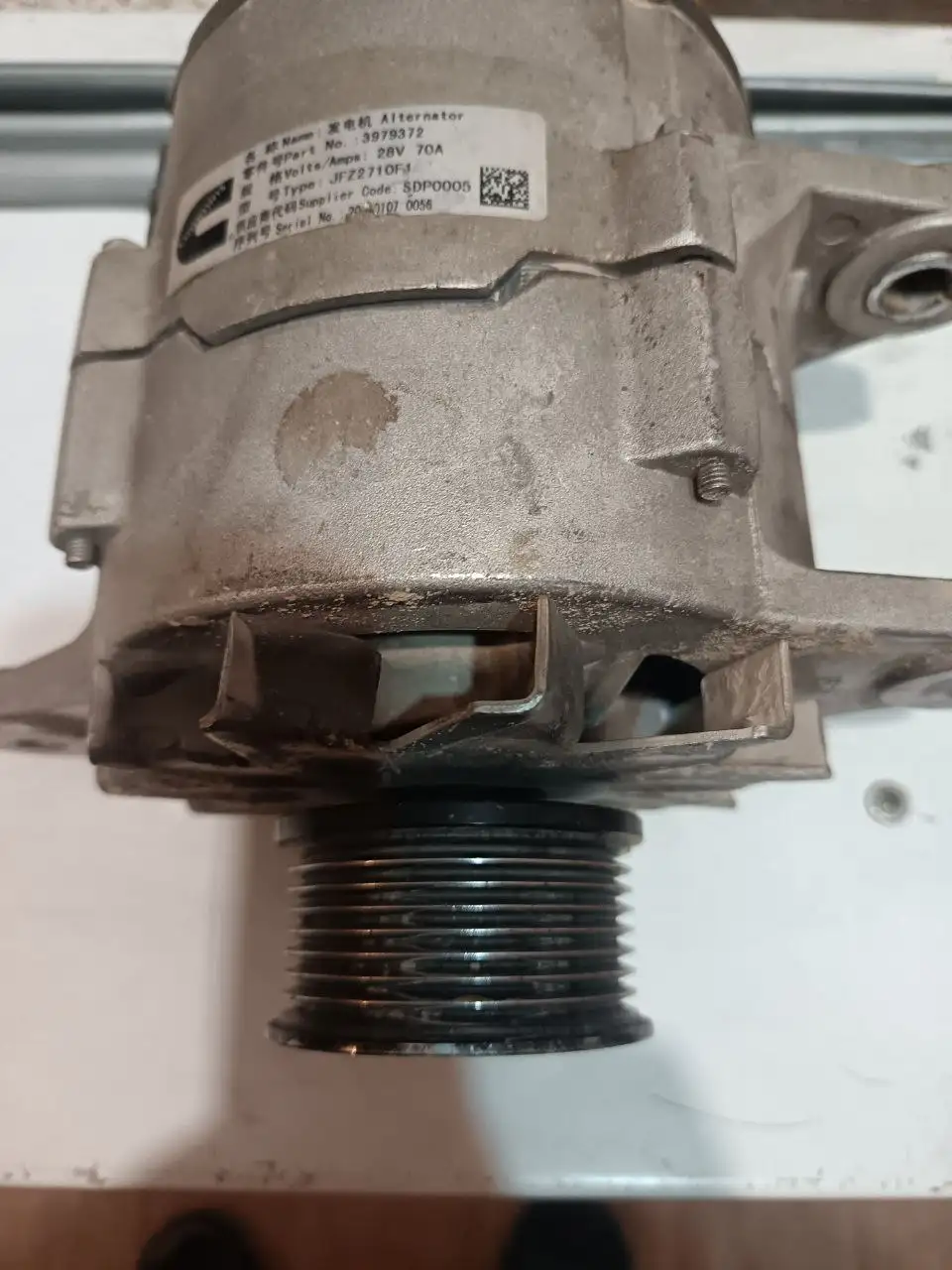 Генератор Cummins JFZ2710F 28В 70А - Автозапчасти (Запчасти) в Хомутово