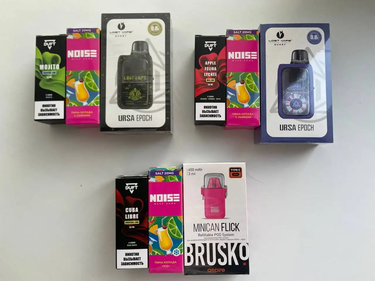 Продажа наборов подов с жижами - Электронные сигареты и вейпы (Барахолка) в Тюмень