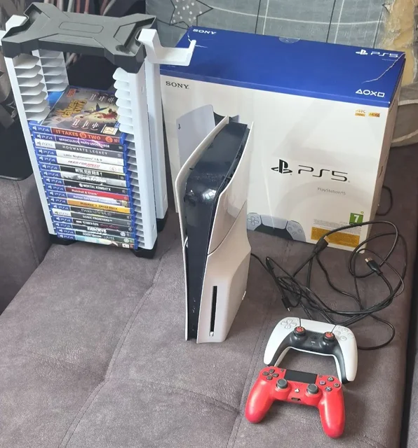 Sony PlayStation 5 Slim с дисководом и 17 дисками - Аксессуары для ноутбуков в Москва