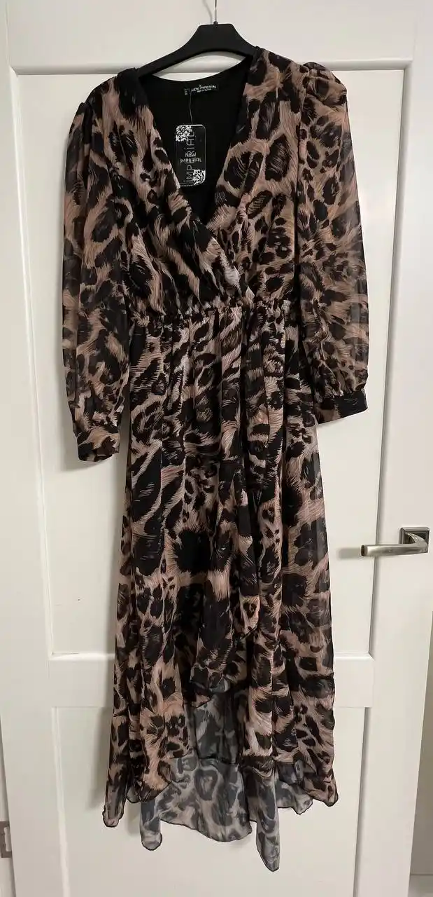 Шифоновое эффектное платье на подкладе