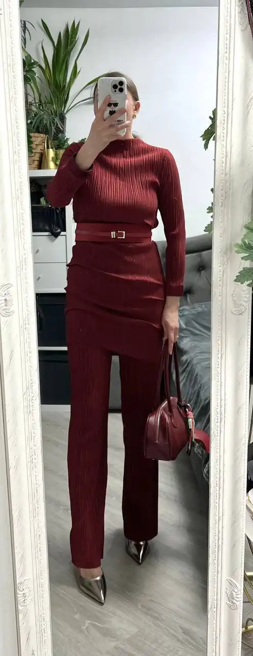 Комплект платье с брюками Selected Femme и ремень White House & Black Market