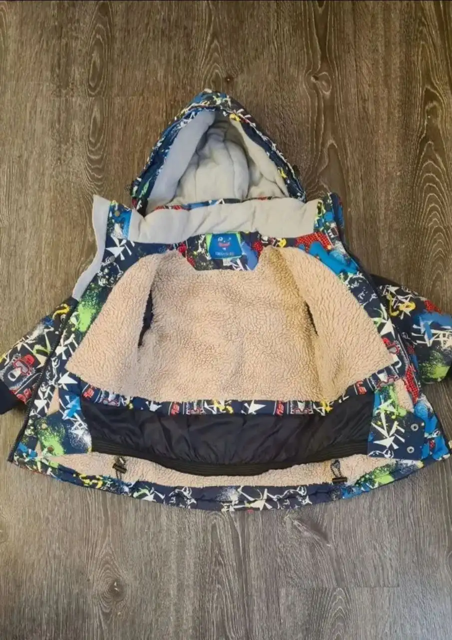 Яркая детская зимняя куртка Wirxizzy для детей 3-4 лет