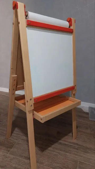 Детский двусторонний мольберт с рулоном бумаги - Товары для детей в Москва