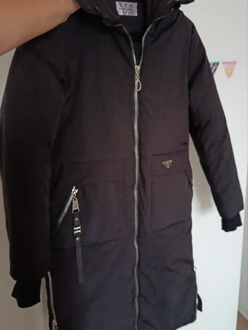 Теплое зимнее пальто женское размер 44