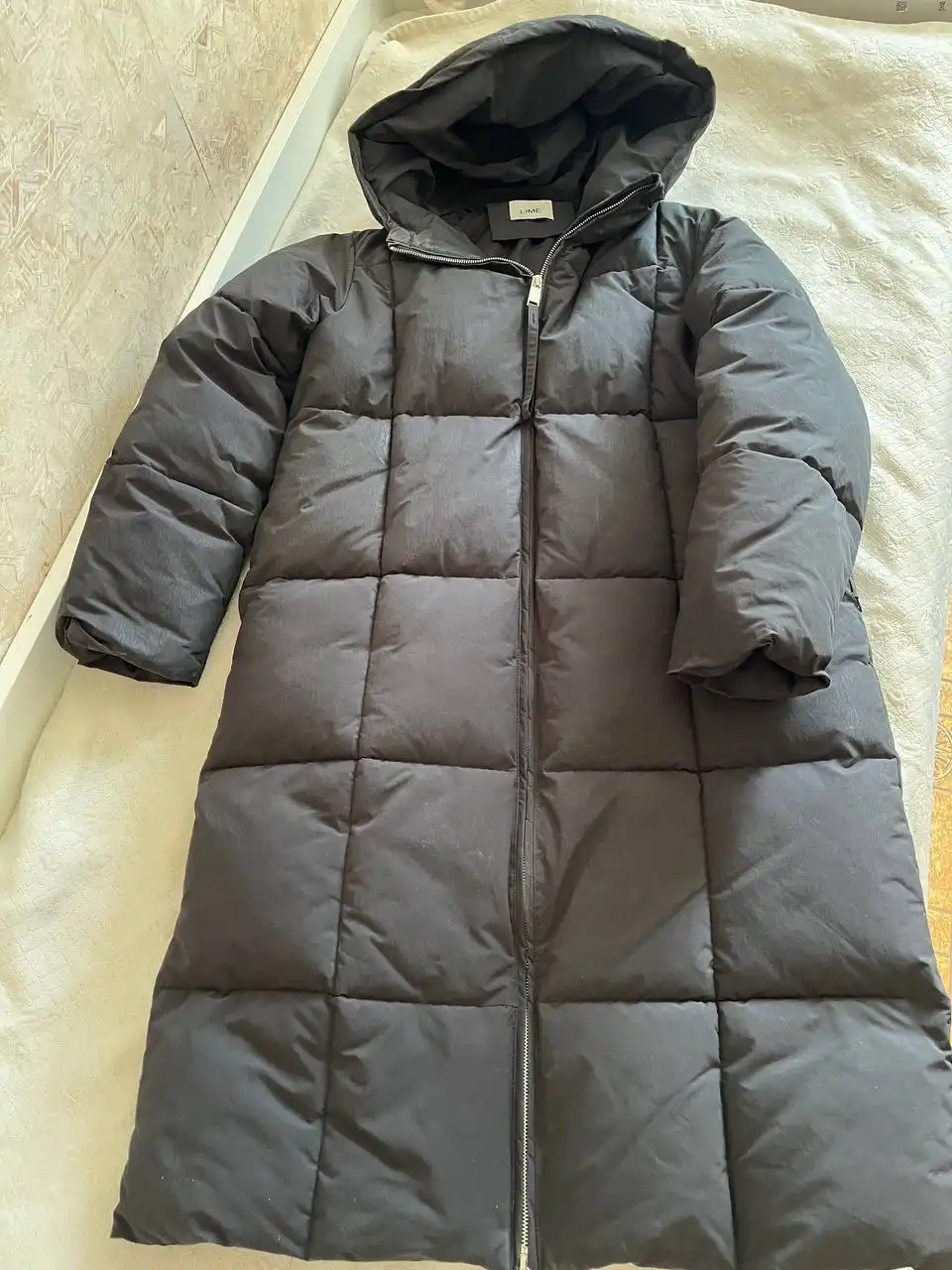 Длинный женский пуховик LIME черный