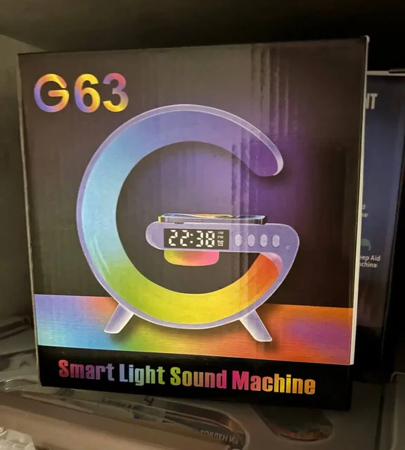 Многофункциональная Bluetooth-колонка G-63 ночник с беспроводной зарядкой - Электроника в Москва