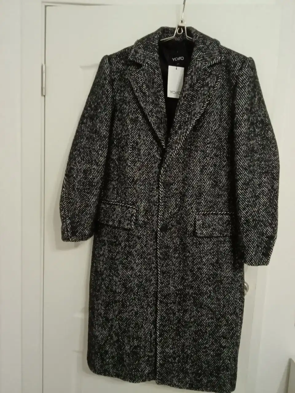 Мужское пальто YOLLO и джинсовая куртка Ray