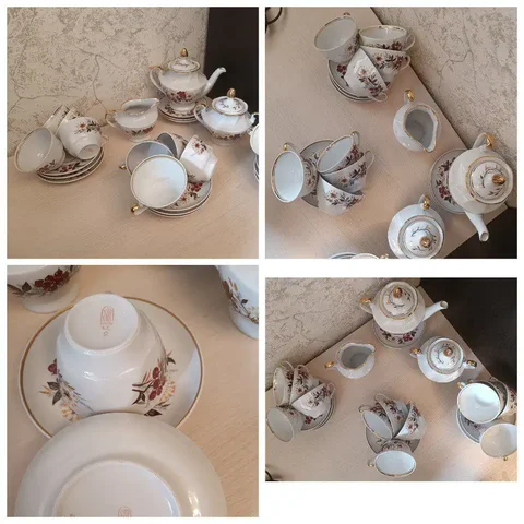 Рижский фарфор Чайный сервиз "Рябина" на 12 персон - частное объявление в Москва