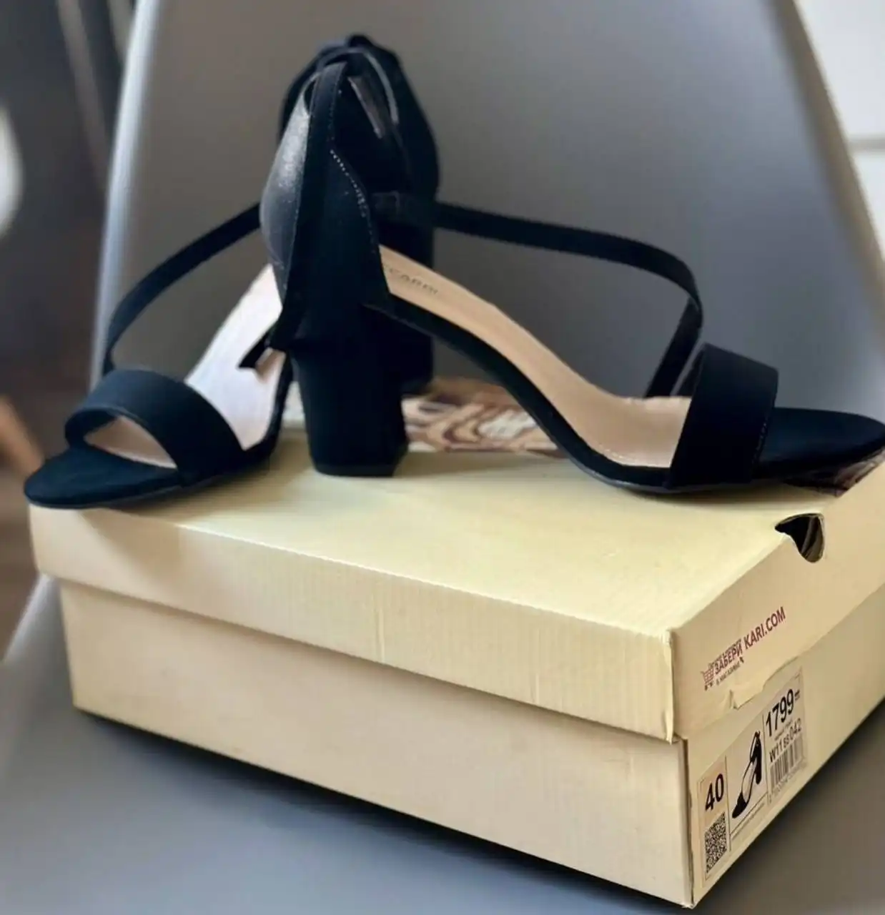 Женские босоножки T.Taccardi черные 40р - Обувь (Одежда) в Москва