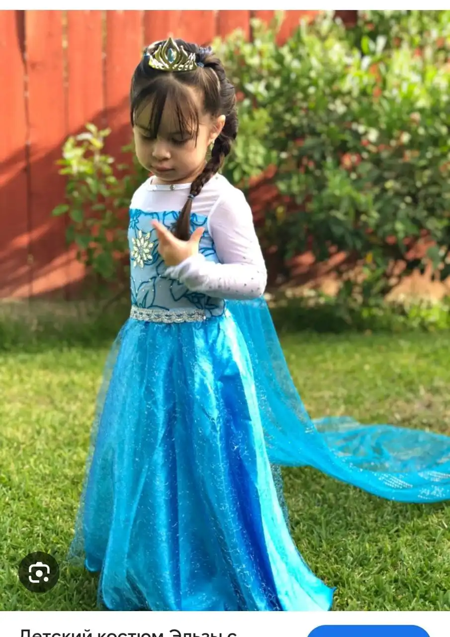 Платье Эльзы со шлейфом и туфли - Детская одежда (Одежда) в Москва