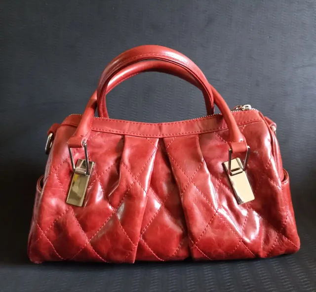 Кожаная сумка Eleganzza бордового цвета - Электроника для красоты в Москва