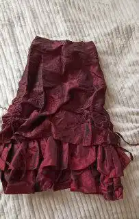 Костюм для девочки р.152 (юбка, пиджак) бордовый - Детская одежда (Одежда) в Москва