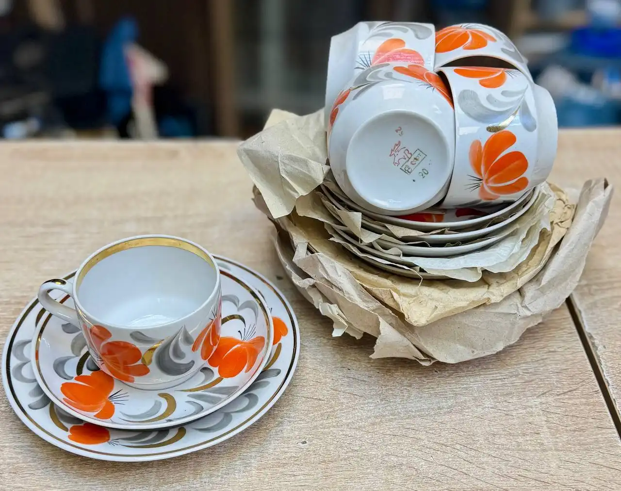 Сервиз Ноготки Дмитровский фарфоровый завод - Барахолка в Жуковский