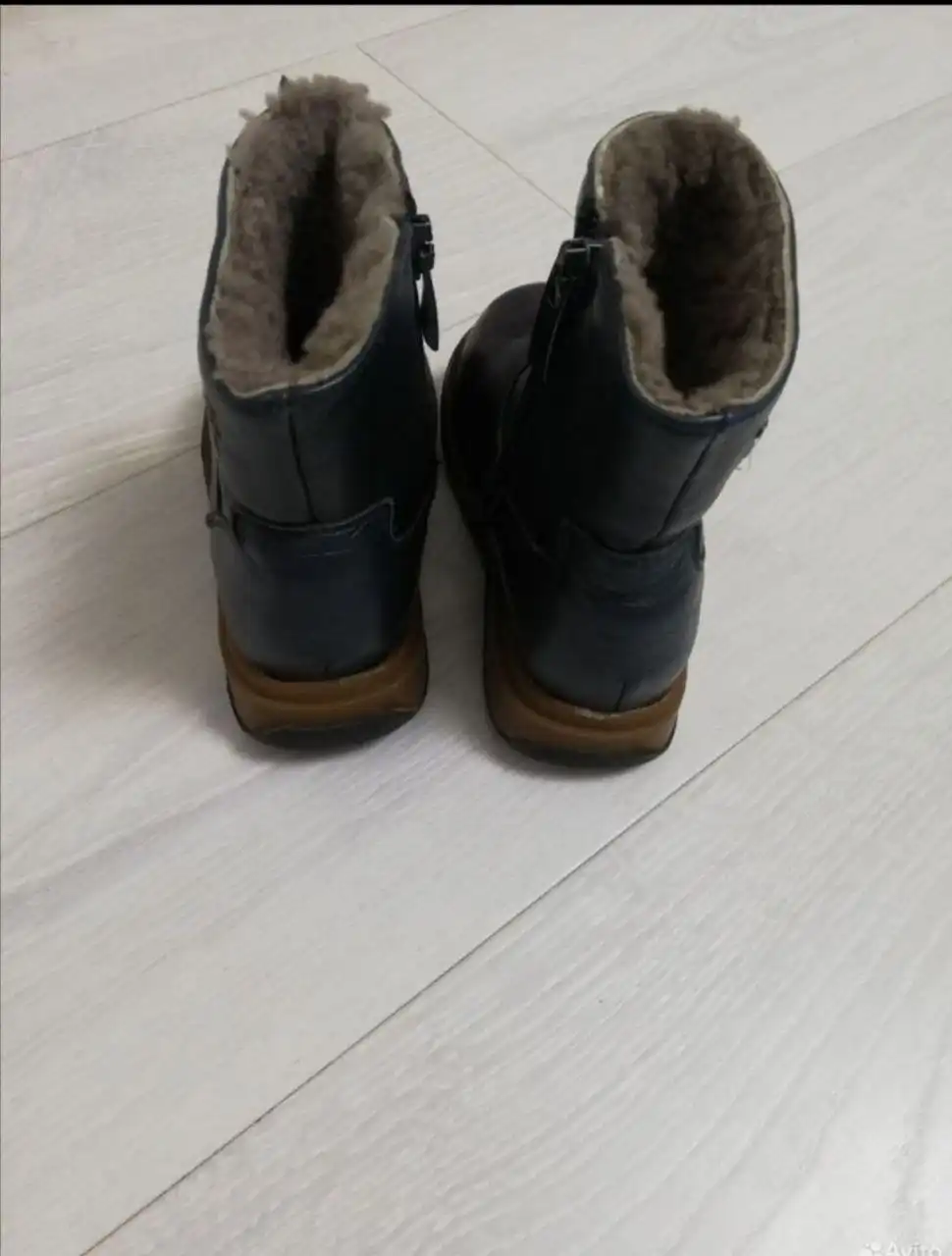 Зимние сапожки из натуральной кожи с мехом - Обувь (Одежда) в Москва