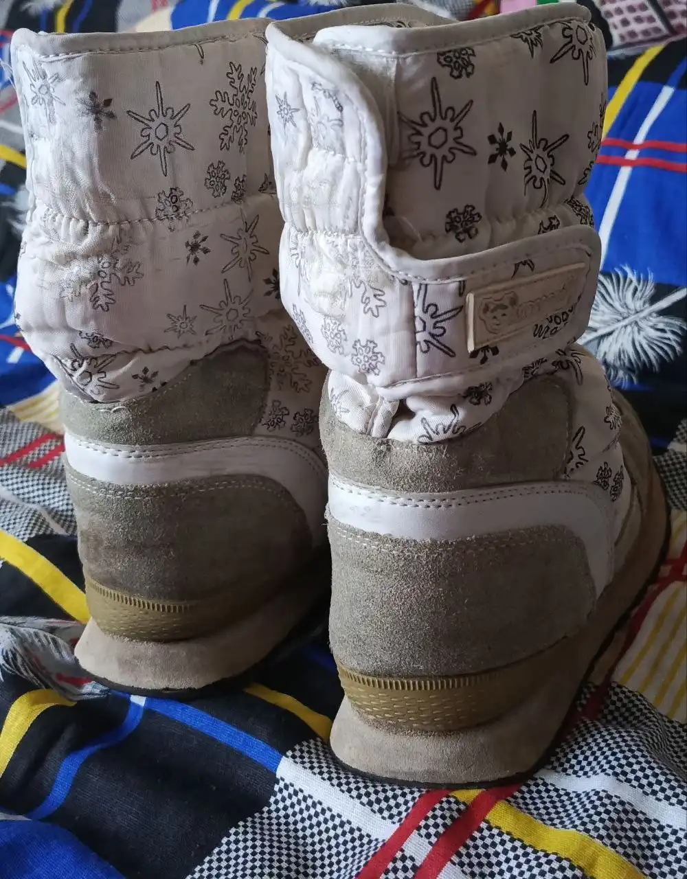 Зимние сапоги дутики из натуральной замши - Обувь (Одежда) в Москва