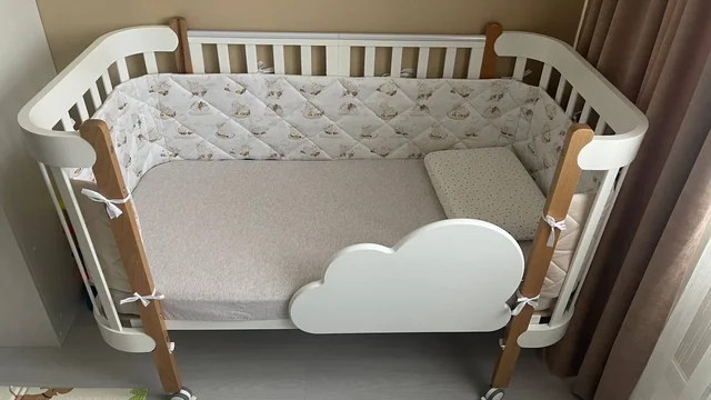 Кроватка Happy Baby Mommy Lux с маятником и расширением - Товары для детей в Москва