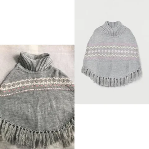 Вязаное пончо n&m с высоким воротом - Брюки в Москва