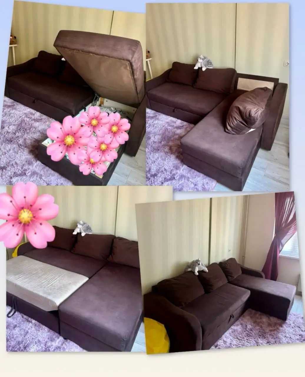 Диван двухспальный с ящиком для хранения - Мебель (Для дома и дачи) в Москва