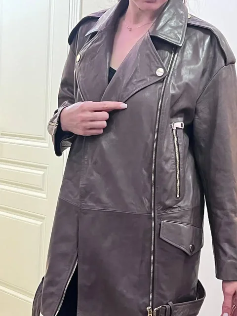 Женская кожаная куртка шоколадного цвета размеры 42-46 - частное объявление в Москва