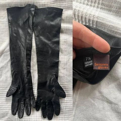 Длинные кожаные перчатки Sermoneta Gloves - Для беременных в Москва