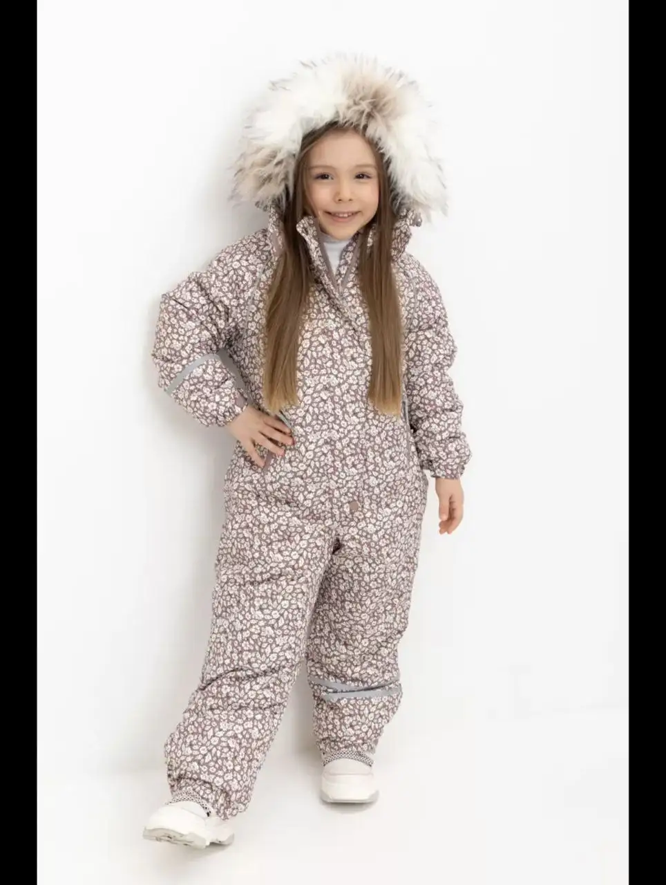 Зимний комбинезон для девочки Crockid размер 128-134 - Детская одежда (Одежда) в Москва