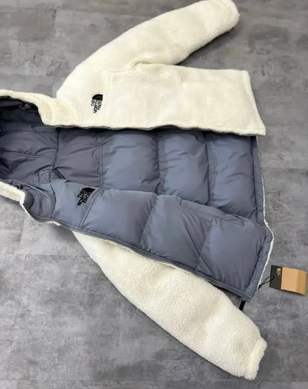 Куртка The North Face двухсторонняя синяя размер 52 (3XL) - Верхняя одежда (Одежда) в Москва
