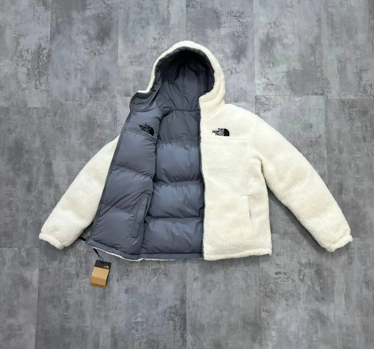 Куртка The North Face двухсторонняя синяя размер 52 (3XL) - Верхняя одежда (Одежда) в Москва