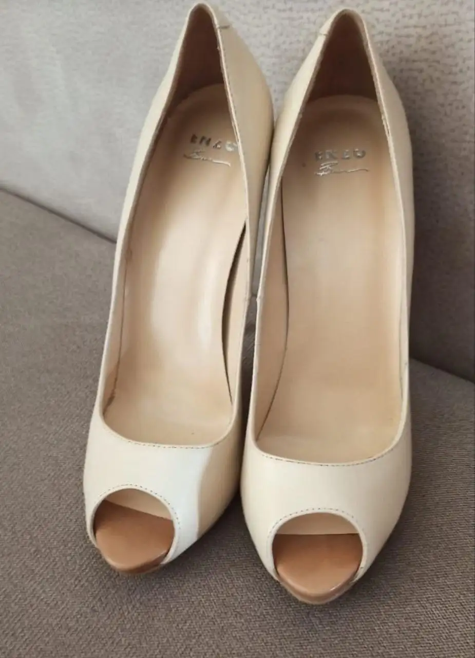 Туфли Enzo Brera Италия р.38 бежевые - Обувь (Одежда) в Москва