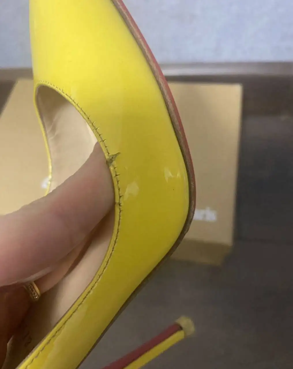 Оригинальные лодочки Christian Louboutin желтые размер 38,5 - Обувь (Одежда) в Москва