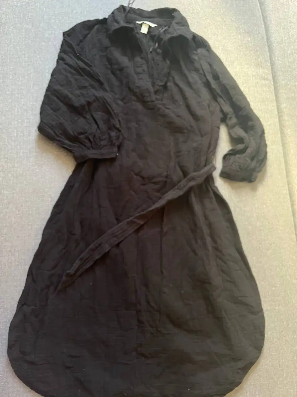 Платье H&M черное хлопок размер S (44) - Женская одежда (Одежда) в Москва