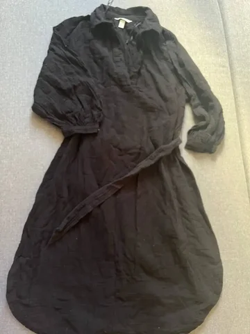 Платье H&M черное хлопок размер S (44) - Платья вечерние в Москва