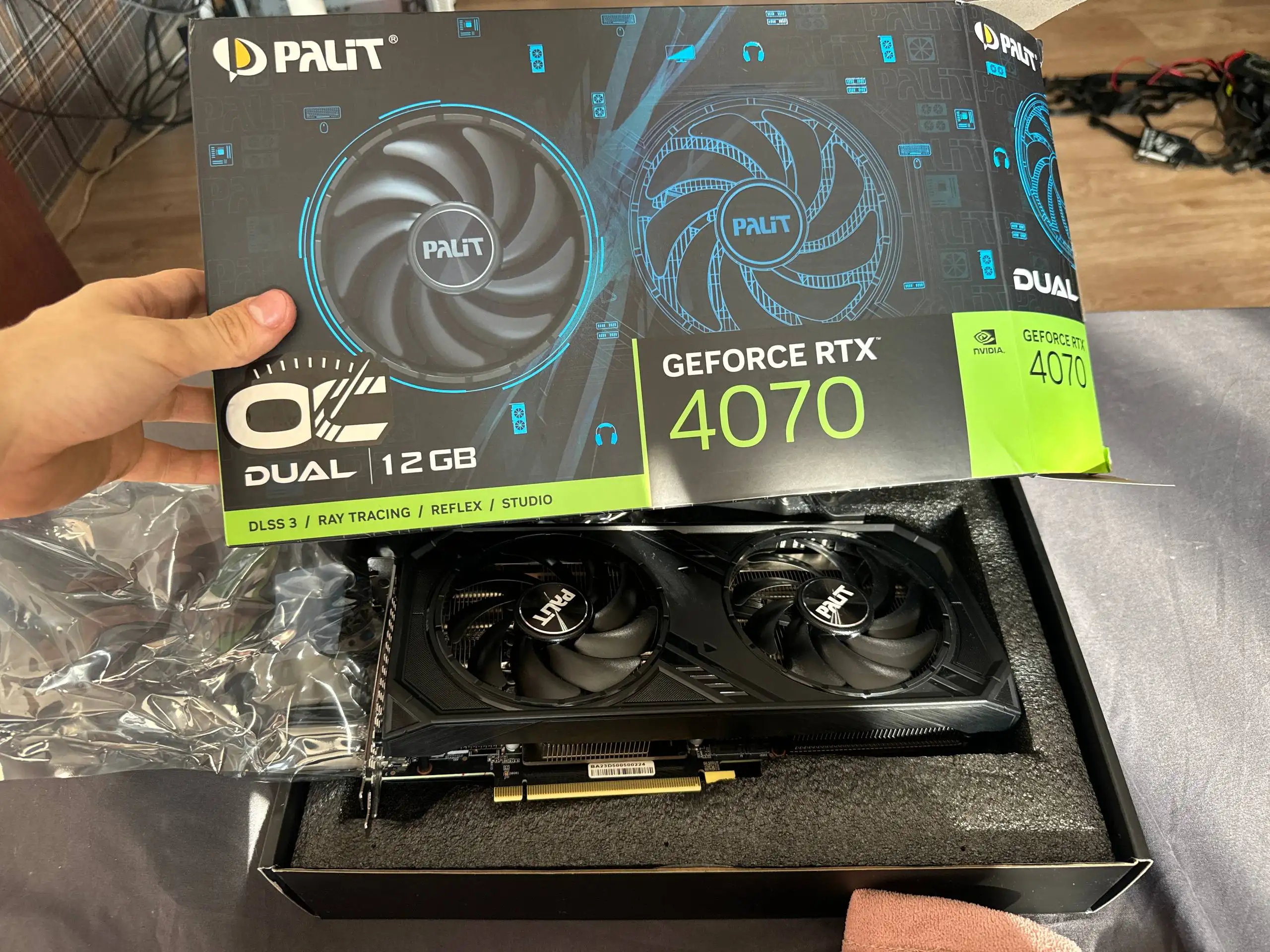 Видеокарта RTX 4070 12Gb OC Palit Dual - Видеокарты (Электроника) в Москва
