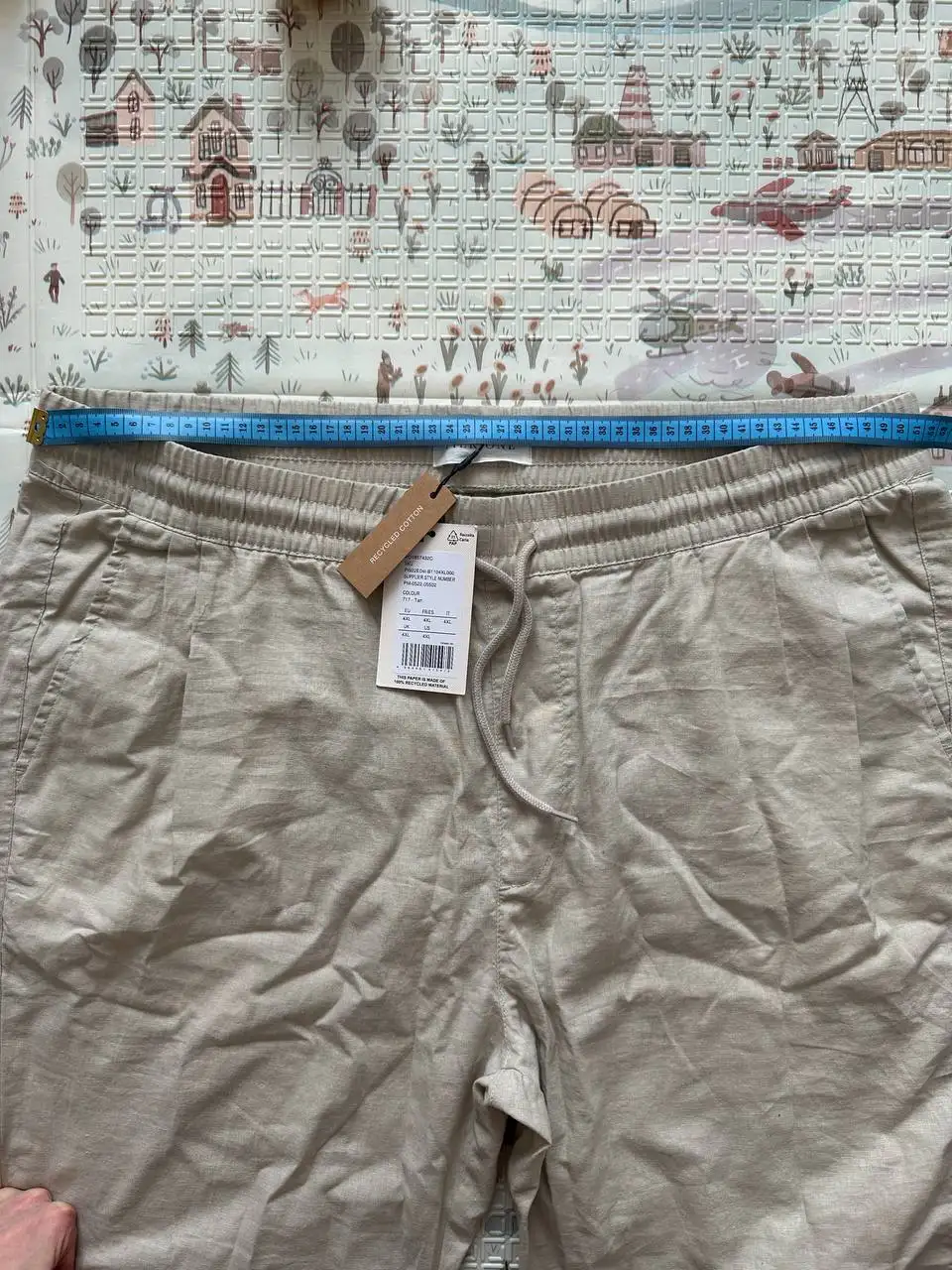 Мужские летние брюки бежевые 4XL - Мужская одежда (Одежда) в Москва
