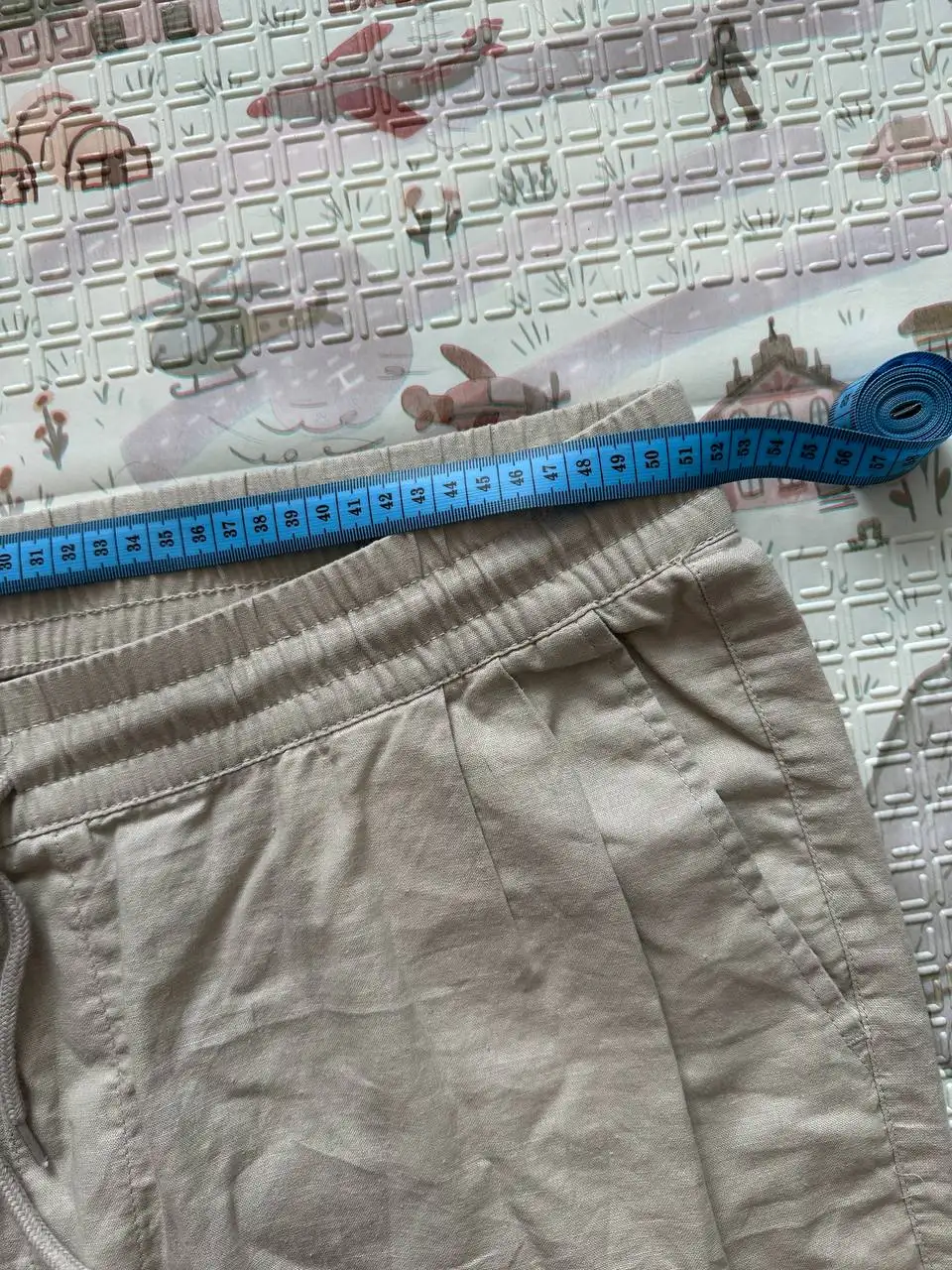 Мужские летние брюки бежевые 4XL - Мужская одежда (Одежда) в Москва