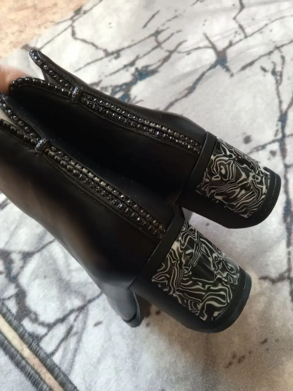 Турецкие кожаные ботинки 40 размера - Обувь (Одежда) в Москва