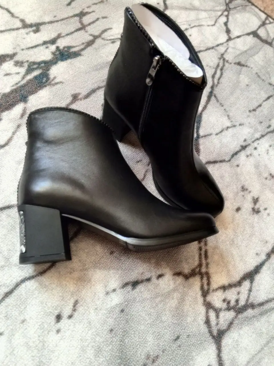 Турецкие кожаные ботинки 40 размера - Обувь (Одежда) в Москва
